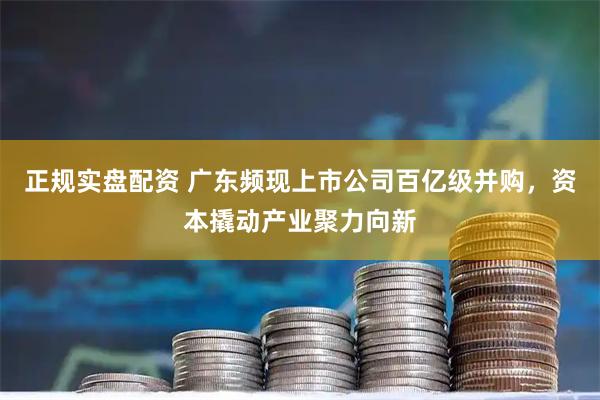 正规实盘配资 广东频现上市公司百亿级并购，资本撬动产业聚力向新